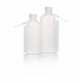 AZLON® 清洗瓶，六角形，一体式出水嘴，低密度聚乙烯