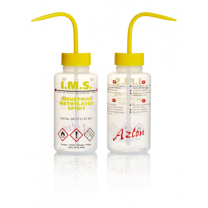 AZLON® 冲洗瓶，不通气，500 毫升 I.M.S，1 区