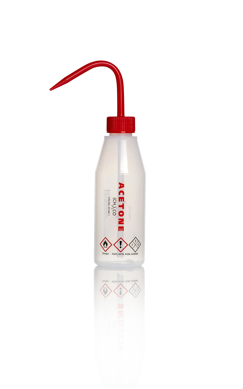 AZLON® 清洗瓶，斜肩，LDPE，250 毫升丙酮