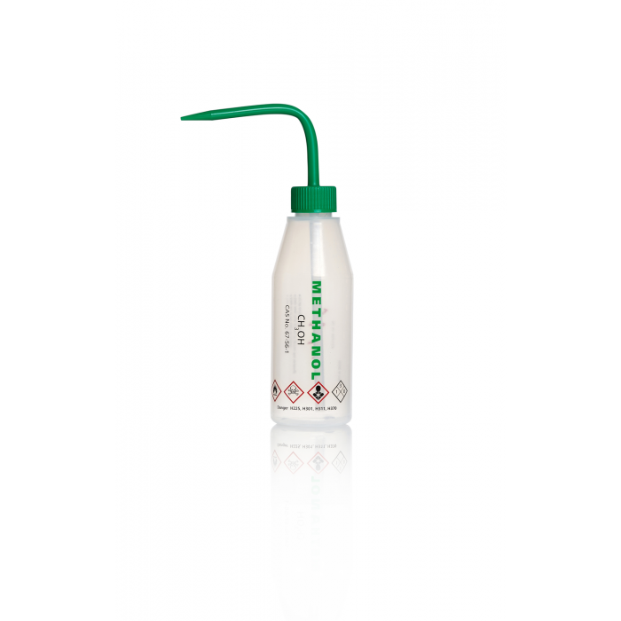 AZLON® 冲洗瓶，斜肩，LDPE，250 毫升甲醇