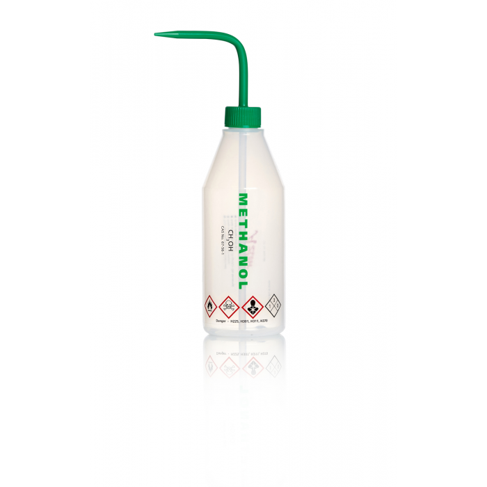 AZLON® 冲洗瓶，斜肩，LDPE，500 毫升甲醇