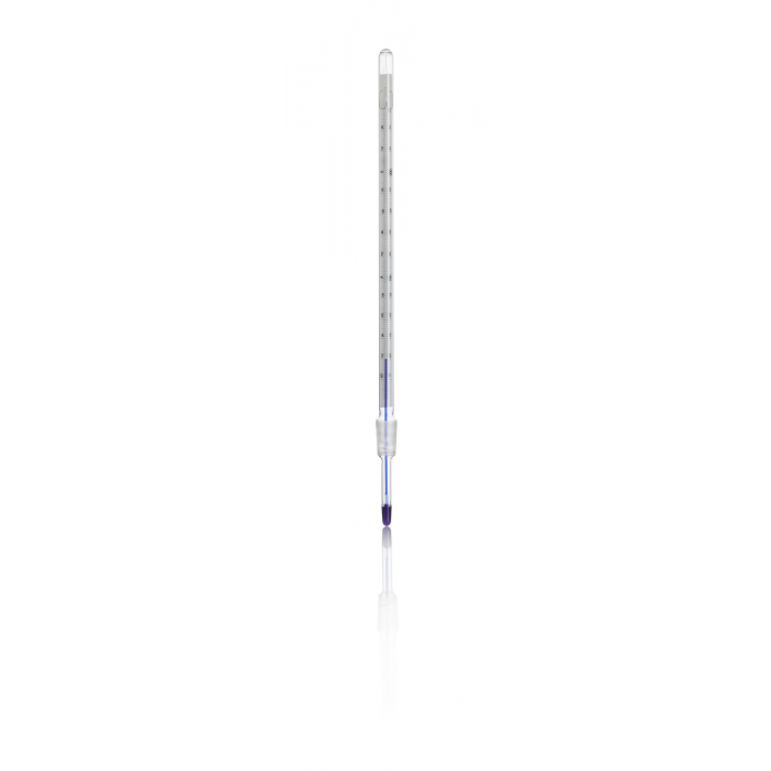 QUICKFIT® 温度计，整体锥形 NS 14/23，注入蓝色酒精，-10 至 250°C