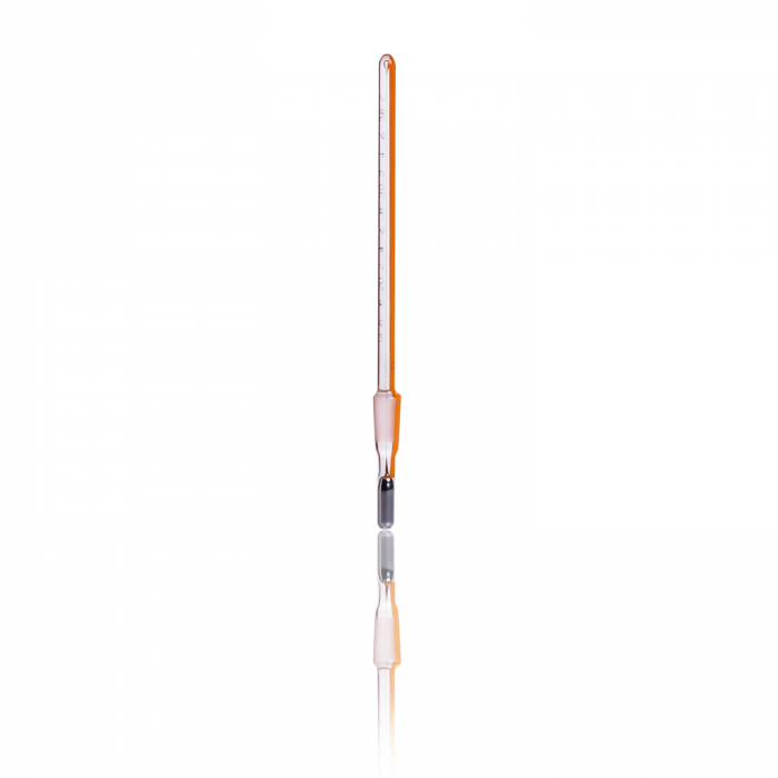 KIMBLE® KIMAX® 汞温度计，用于 10 mL 和 25 mL 比色计，14-38 °C