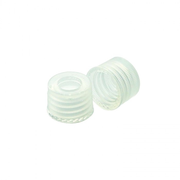 WHEATON® 用于螺纹小瓶的瓶盖，预装开顶瓶盖和瓶塞，天然PP盖，带10密耳瓶塞，10-425，1000盒装
