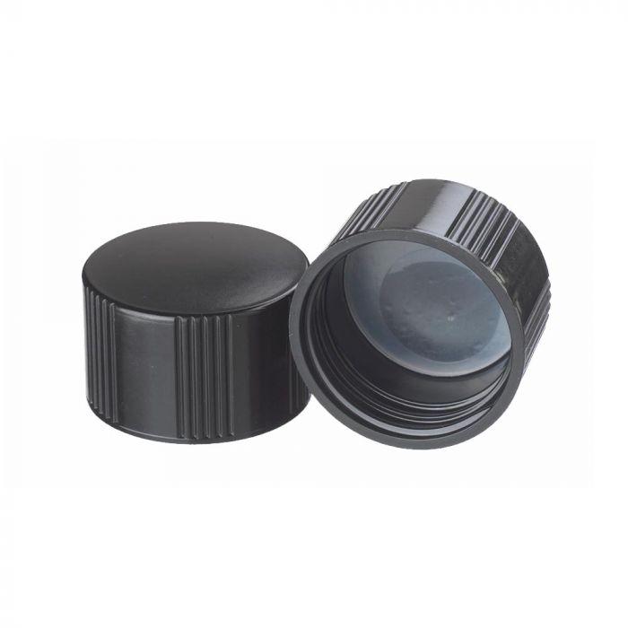 WHEATON® 黑色酚醛树脂螺帽，聚乙烯（LDPE）内衬，33-430