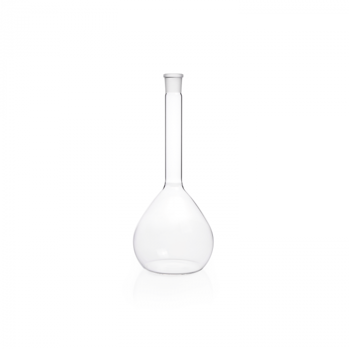 DURAN® 容量瓶，带塞床，无刻度标记，适用于 DIN EN ISO 1042, NS 24/29, 1000 mL
