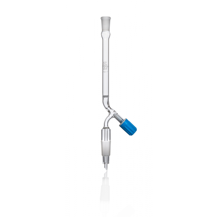 QUICKFIT® 色谱柱，ROTAFLO® PTFE 截止阀钥匙，10 毫米内径，NS 14/23 接地插座和 NS 19/26 接地锥体