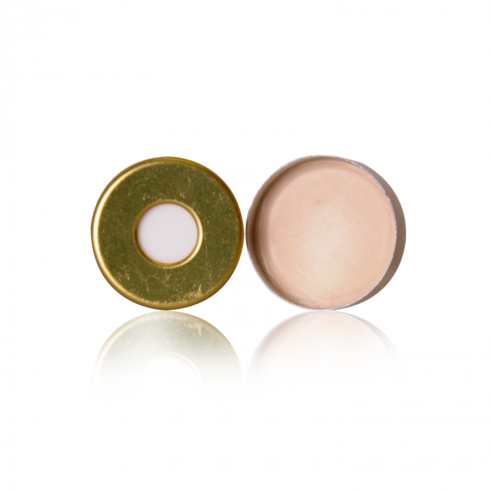 WHEATON® µL MicroLiter® Gold 磁性顶空密封，聚四氟乙烯/硅胶隔膜