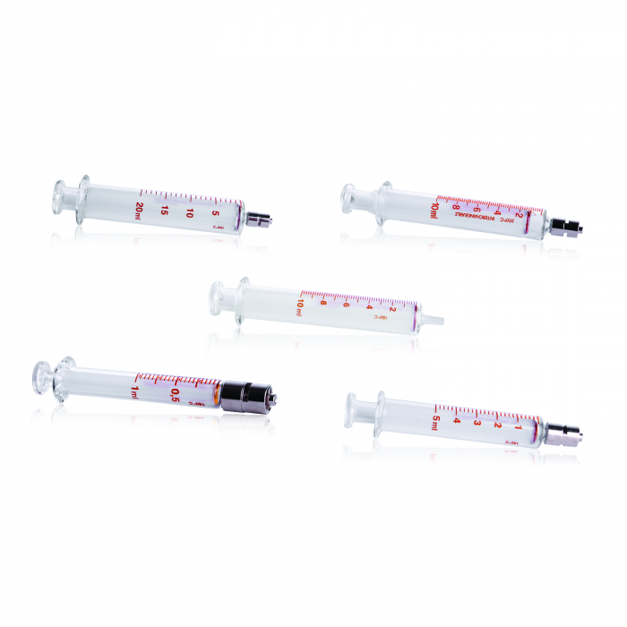 SOCOREX® DOSYS™ 全玻璃注射器，金属鲁尔锁喷嘴，1 - 20 mL