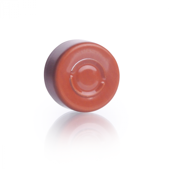 WHEATON® 中心盘撕裂密封件，焦橙色，13 mm