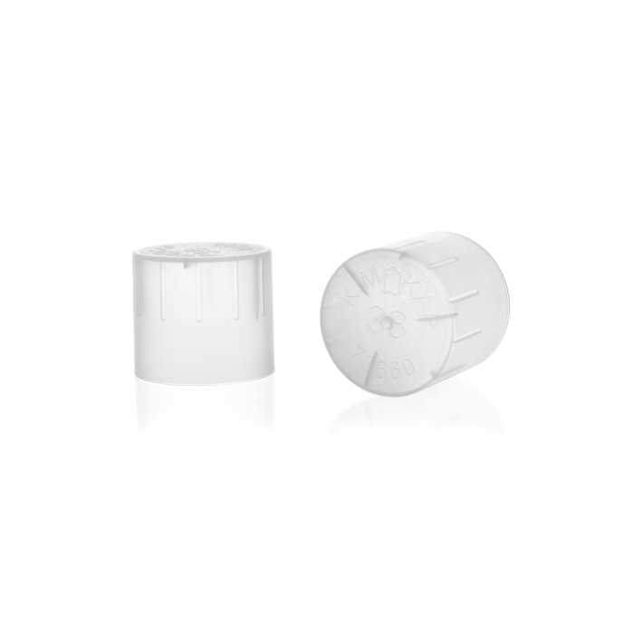 KIMBLE® KIM-KAP™ 聚丙烯帽，自然色，适合 38 mm 管外径