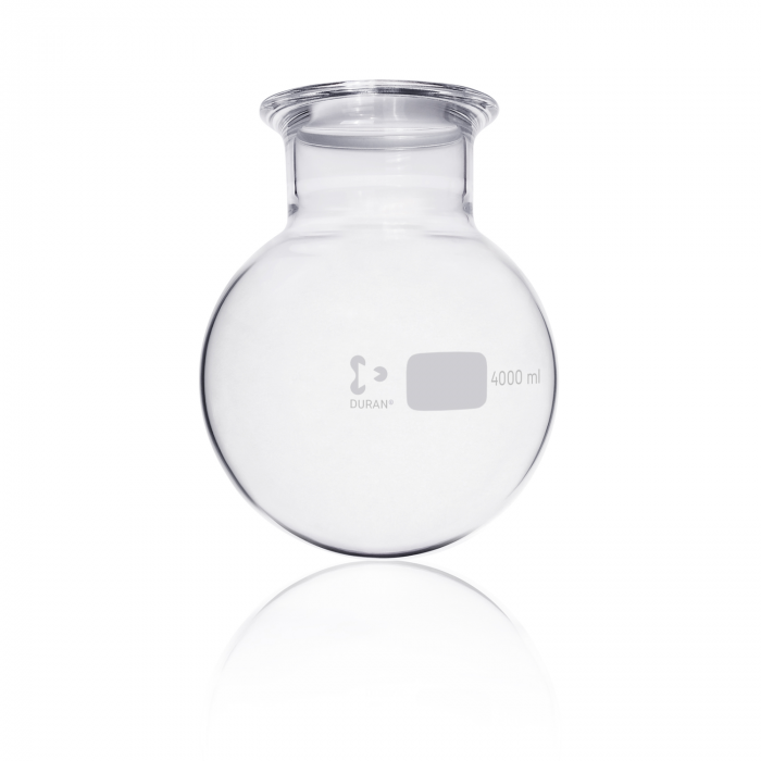 DURAN® 平法兰圆底烧瓶, DN 100, 4000 mL