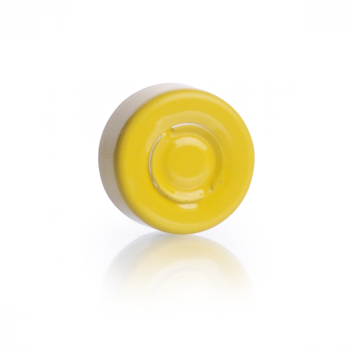 WHEATON® 中心盘撕裂式密封件，黄色，13 mm