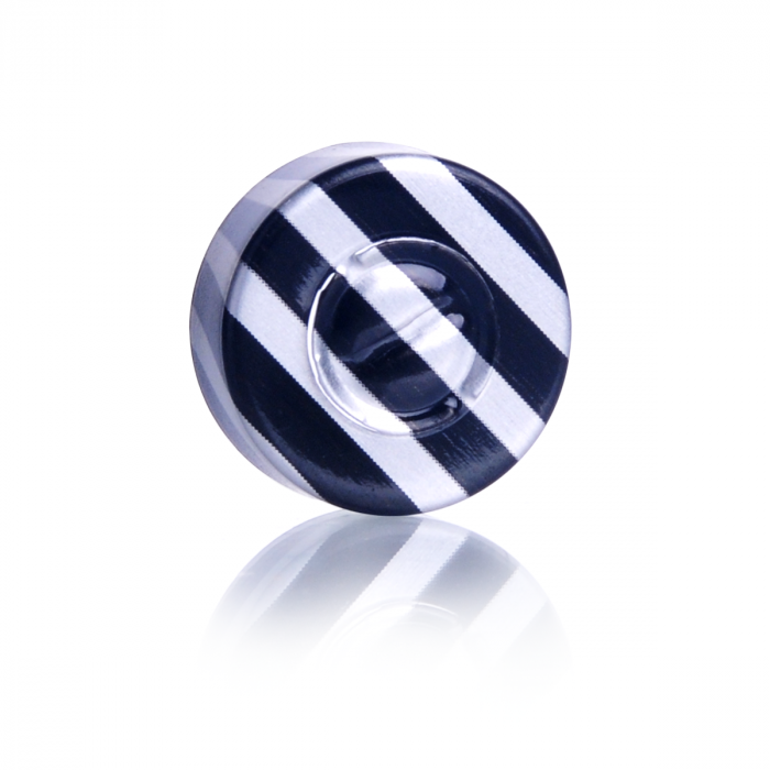 WHEATON® 中心盘撕裂密封件，黑色条纹，20 mm