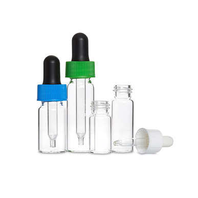透明管状玻璃滴管瓶和滴管组件