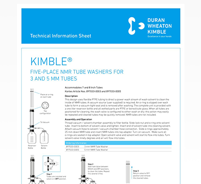 KIMBLE® NMR 管垫圈